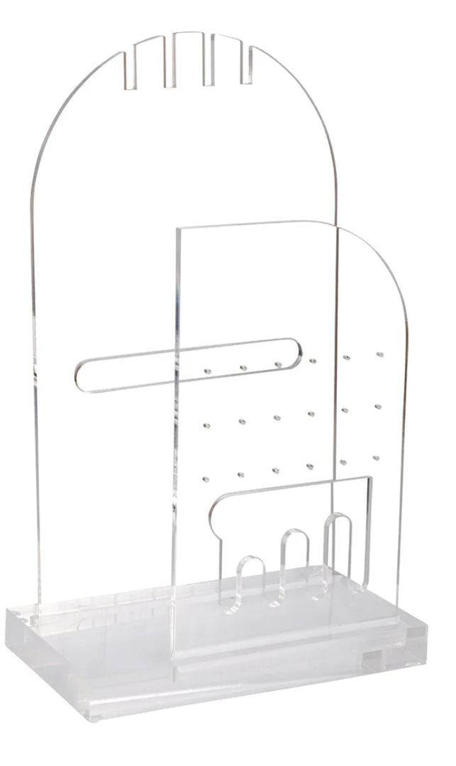 Lucite jewelery holder