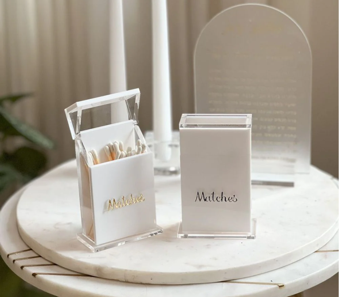 Lucite matche box